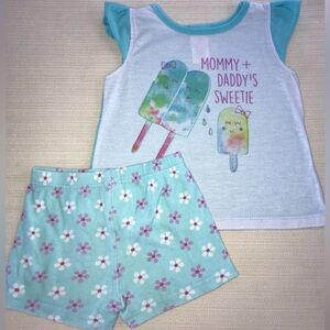 Toddler Girl Popsicle Pajama Set size 2T